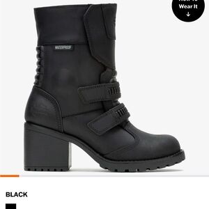 Harley-Davidson Black Waterproof Combat Boots